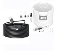 ACOCOBUY USB C Power Cable 10M + USB C to USB C Charger Cable 9m/30ft for Xiaomi Security Camera