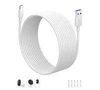 ACOCOBUY USB C Power Cable 8M Extra Long Charging Cord Power Extension Cord | Long Lead for Mi Smart Camera C301 C400 C500 Pro Dual C700 2K Magnetic Mount USB A to C Cord for Security Camera White