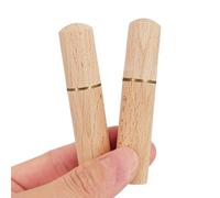 Acoeitl 2 Pcs Natural Wood Toothpick Holder Portable Wooden Travel Toothpick Case Pocket Tooth Pick Container Sewing Needle Holder Mini Toothpick Dispenser Handmade Craft Toothpicks Storage Box