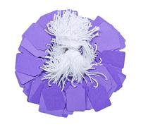 Acoeitl 300 Pcs 1.38'' x 0.87'' Purple Jewelry Price Tags with String Attached Retail Paper Gift and Sale Hang Tag Handwritten Price Display Lables for Pricing Clothes Necklace & Merchandise