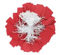 Acoeitl 600 Pcs 1.38'' x 0.87'' Red Blank Jewelry Price Tags with String Attached Retail Paper Gift and Sale Hang Tag Handwritten Price Display Lables for Pricing Clothes Necklace & Merchandise