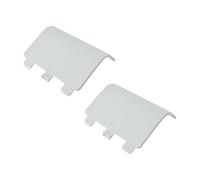 Acoeitl Battery Cover Back Door Shell Compatible with Xbox One Xbox One S One X Controller Replacement Lock in Place Firm Hold Battery Not Easy Slip Strong Bear Drop Easy Install 2Pcs White