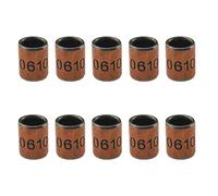 Acoeitl Sleeve Bushing Bearing 6mm Bore x 8mm OD x 10mm Length Bronze No Oil Good Friction No Rattle Tight Secure Welded Seam Close Tolerances for Shock Eyelets Exhaust Header Bolts 3D Printed 10Pcs