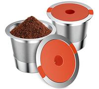 Acofem Reusable Keurig Coffee Pods, 2 Pack, Compatible with 1.0 and 2.0 Keurig Single Cup Coffee Maker, Stainless Steel, BPA Free
