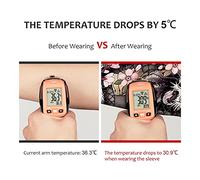 ACOGEDO 1 Pair Temporary Tattoo Sleeves Sun Protection Arm Sleeves Seamless Sunscreen Arm for Outdoor Cycling Running the or Comfortably Outside Style Cooling Temporary Exposed (Qiankun beast)