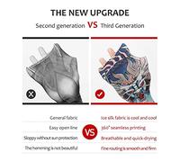 ACOGEDO 1 Pair Temporary Tattoo Sleeves Sun Protection Arm Sleeves Seamless Sunscreen Arm for Outdoor Cycling Running the or Comfortably Outside Style Cooling Temporary Exposed (Joyful)