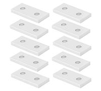 ACOGEDO 10Pcs Joining Plate Aluminum Flat Connecting Reinforcement Vertical Connection Tool4040-2 Hole Infinite Possibilities and Achieve in Made The Can Maximum Aluminum are Strong (2020)