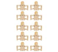 ACOGEDO 10PCS Wooden Robot Figures for DIY Painting | Unfinished Wood People Shapes | Flexible Jointed Crafts for Home Decor & Artistic Play
