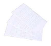 ACOGEDO 12pcs Eyebrow Stencil Stickers with Scale, Disposable PVC Eyebrow Template for Symmetrical Brow Design, Clear Adhesive Ruler Fits All Face Shapes