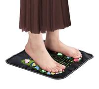 ACOGEDO 2 in 1 Chinese Foot Massage Pad with Reflexology Stones for Pain Relief and Enhanced Health Care | Non-Slip Design, Eco-Friendly PP Plastic (Black)