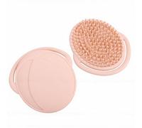 ACOGEDO 2 Pcs Baby Bath Brush Soft Silicone Head Scrubber Massager with Non Slip Strap for Newborn Kids Adults Shower Scalp Care (Pink)
