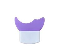 ACOGEDO 2 Pcs Silicone Mascara and Eyeshadow Applicator Guard Pads for Eye Makeup Applications (Purple two+box)