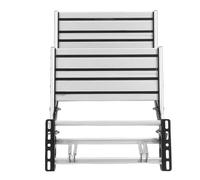 ACOGEDO 2 Step RV Steps, Manual Foldable Retractable Aluminum Alloy RV Steps 440 LBS Load Capacity with Anti Slip Wide Step, for Camping Vehicle Van Motorhome Travel Trailer