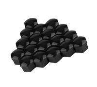 ACOGEDO 20pcs 21mm Nut Car Wheel Auto Hub Screw Protection Anti Theft Cover Cap Black Appearance and Use Professional Reliability Easy Nylon Made Manufacturing Material Quality (Black)