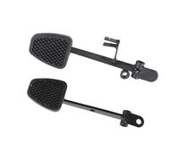 ACOGEDO 2pcs High-Strength Non-Slip Brake Throttle Pedals for Go Kart UTV ATV Quad - Rustproof Iron & Rubber Foot Rests with Tool- Installation