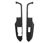 ACOGEDO 2pcs Inner Door Armrest Panel Trim Cover - Dry Carbon Fiber 3K Twill Replacement for RHD 2015-2021 - -Cured & Adhesive Backed