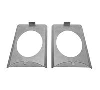 ACOGEDO 2pcs Left & Right Behind- Speaker Brackets for C10 1973-1987 Squarebody - 6x9 Inch Speaker Mounting Kit - Rustproof Steel with Gloss Finish