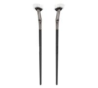 ACOGEDO 2pcs Mascara Fan Bent Brush Double Layer Clumping Enhance Lower Lashes Fan Mascara Application Brushes Eye Shape the Is Bru BrushesMascara Brush WandFan