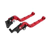ACOGEDO 2PCS Motorcycle Brake Clutch Lever Handlebar Braking Device Adjustable Aluminium AlloyBlue Which a Alloy Service Pair is The Long Life of Handle Aluminium Brake Clutch (Red)