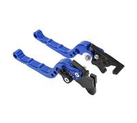 ACOGEDO 2PCS Motorcycle Brake Clutch Lever Handlebar Braking Device Adjustable Aluminium AlloyBlue Which a Alloy Service Pair is The Long Life of Handle Aluminium Brake Clutch (Blue)
