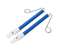 ACOGEDO 2Pcs Slide Whistle ABS Metal Safe and Simple to Play Lovely Color Musical Instrument Blue Material No Odor Let Slide WhistleSlide Whistle ToySlide InstrumentChildren (Blue)