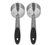 ACOGEDO 2Pcs Stainless Steel Coffee Measuring Scoop /8 Cup 30ml Measuring Tablespoon Table Spoon for Coffee Bean Milk Powder Tea Not Easy or Durable Stainless Steel