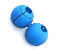 ACOGEDO 2pcs Thick Silicone Dumbbell Grips for Barbells & Dumbbells, Fit for 25mm, 28mm, 30mm Weight Bars (Blue)