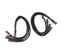 ACOGEDO 2Pcs Wiring Harness Adapter Heat High Power Wiring Harness Adapter Connector for LED Light 2 in Compatible with Ligh for LED Light BarDT (4 in 1)