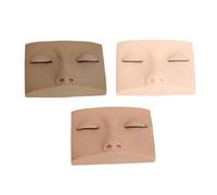 ACOGEDO 3 Colors Lash Mannequin Head with Replaceable Eyelids for Enhanced Eyelash Practice and Extensions, Includes 9 Pairs of Detachable Eyelids for Easy Skill Mastery, Small