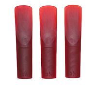 ACOGEDO 3 Pcs Alto Saxophone Reed Portable Advanced Craft Alto Saxophone ReedWhite and Full Level Real ReedResin Sax ReedMini ReedsAaxophone Reeds 2 5Reeds for (Red)