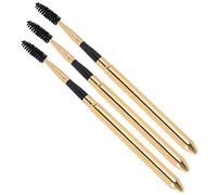 ACOGEDO 3pcs Reusable Eyelash Brush Set with Spiral Rod Design for Mascara Applicator | Portable Eyebrow Makeup Brush with Metal Sleeve for On-the-Go Use