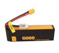 ACOGEDO 3S Lipo Battery 60C 11.1V 6000mAh Impact Life for FS /10/8 RC Models (XT60)