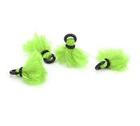 ACOGEDO 4pcs Fly Fishing Float Yarn Strike Indicators Drift Hook Positioning Floats BobbersFluorescent Yellow Can the Buoyancy From Attached Water Yarn Made of It to Greater Strike (Green)