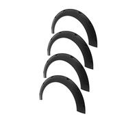 ACOGEDO 4pcs Universal Wheel Eyebrow Protector Guard - 100mm Wide X 825mm Flexible Wheel Arch Lips for Cars - Matte PP Car Accessory