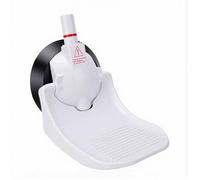 ACOGEDO 5 Inch Shower Foot Rest with Suction Cup, Red Warning Line for Shaving Legs No Drilling Shower Step Stool (5 Inch)