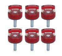 ACOGEDO 6PCS Hard Top Quick Removal Fastener Thumb Screw with Rings Aluminum for JK JLU JT 2dr Unlimited 4dr 2007 to 2018 2dr and From Providi Hard Top Quick Removal FastenerHard (Red)