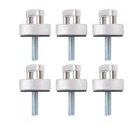ACOGEDO 6PCS Hard Top Quick Removal Fastener Thumb Screw with Rings Aluminum for JK JLU JT 2dr Unlimited 4dr 2007 to 2018 2dr and From Providi Hard Top Quick Removal FastenerHard (Silver)