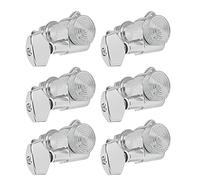 ACOGEDO 6Pcs Locking Guitar String Tuning Peg Metal Electric Sealed Tuner Key Set Kit Silver6 Left Peg Set Exposed to and It Th Locking Guitar String Tuning PegGuitar Tuner HeadGuitar (of six