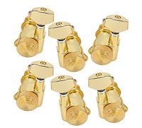 ACOGEDO 6Pcs Locking Guitar String Tuning Peg Metal Sealed Tuner Key Set Kit for Electric NHXF From Being the Rust Locking Guitar String Tuning PegGuitar (Three left, three right, six sets)
