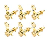 ACOGEDO 6Pcs Locking Guitar String Tuning Peg Metal Sealed Tuner Key Set Kit for Electric NHXF From Being the Rust Locking Guitar String Tuning PegGuitar (Set of six right buttons)