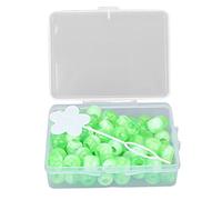 ACOGEDO 74pcs Hair Braiding Beads for DIY Hair Decoration - Dark Blue Coil Dreadlocks Beads for Unique and Versatile Hairstyles (Green)