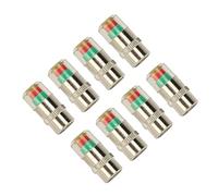 ACOGEDO 8 Pcs Car Tire Pressure 35 PSI 2 4 TPMS Tire Pressure Sensor Indicator 3 Color Alert Material Ensuring Re Car CapsCar ValveTire Stem CapTire