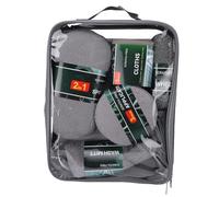 ACOGEDO 9PCS Car Cleaning Kit, Fiber Material Waxing Cloth Tire Brush Wash Gloves, with Microfiber Towel Sponge for Auto Detailing Vehicle (9PCS Set with Oxford Cloth Bag)