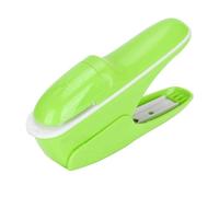 ACOGEDO ABS No StaplE Stapling Machine Book Paper StaplE Stapler Binding Hand Tool Operating Worry 2 Being Needle No 1 About Hurt Is Design Friendly Stapleless StaplerHand (Green)