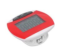 ACOGEDO Accurate Step Counter Pedometer with Clamp/Holder Black - Portable Calorie Distance Tracker for Walking, Exercise, and Fitness - User-Friendly ABS Material Design (Red)
