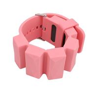ACOGEDO Adjustable Weighted Wristband for Fitness Training and Outdoor Running - Thickened Silicone Ankle Weight - Black (Pink)