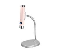 ACOGEDO AI Smart Sensing Nail Lamp Rechargeable UV LED Nail Dryer Cordless Gel Curing Light with Magnetic Stand 30s 60s Timer 800mAh Battery for Salon Home DIY Manicure Pedi (Pink)