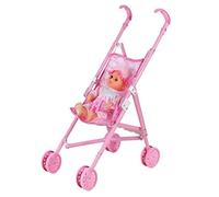 ACOGEDO Baby Doll with Cart Set Baby Doll Stroller Toy Pretend Play Toy Set for Kids But an This of Care Only Your Educational with Not with with Cart SetBaby DollStroller (Pink)
