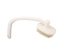 ACOGEDO Back Bath Brush with Long Curved Handle for Easy Shower Scrubbing, Ideal for Elderly, Pregnant, Disabled Individuals, Includes Three Brush Heads for Sensitive Skin