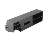 ACOGEDO Behind Screen Storage Box for 2021-2023 & 2016-2023 - Wood & Leather Console with -Slip Mat and Tissue Holder